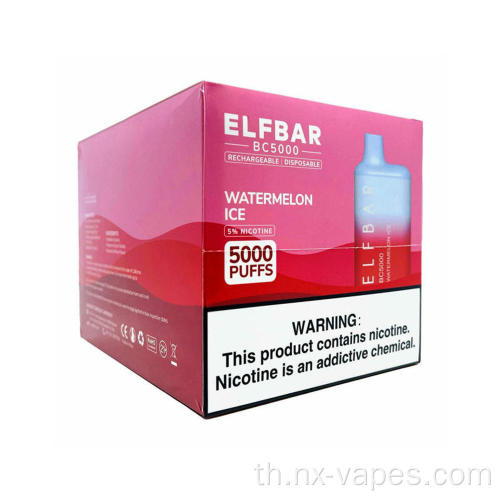 รสชาติที่ดีที่สุดทิ้ง Vape Elf Bar 5000 Puffs